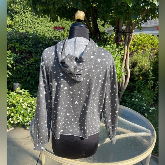 Aqua Star Print Pullover Hoodie - size XS - Picture 4 of 4